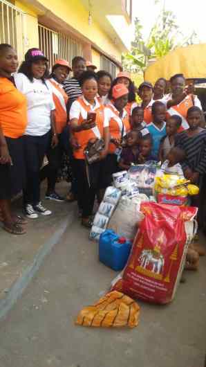 Orphans from Aid People Change Naija, received aliments from Blessed Betters Christian Group