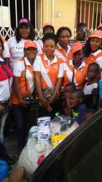 Orphans from Aid People Change Naija, received aliments from Blessed Betters Christian Group
